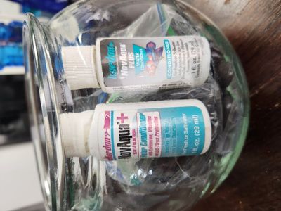 fish bowl rocks and water conditioner