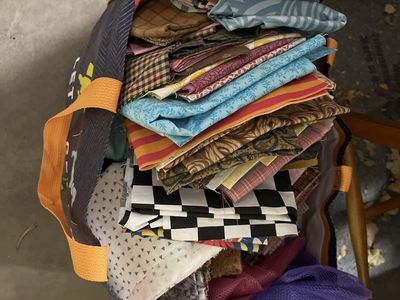 Bag of fabric remnants
