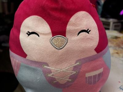 Squishmallows Kavya the Pink Penguin 8" Pink and Blue Plush Stuffed Animal