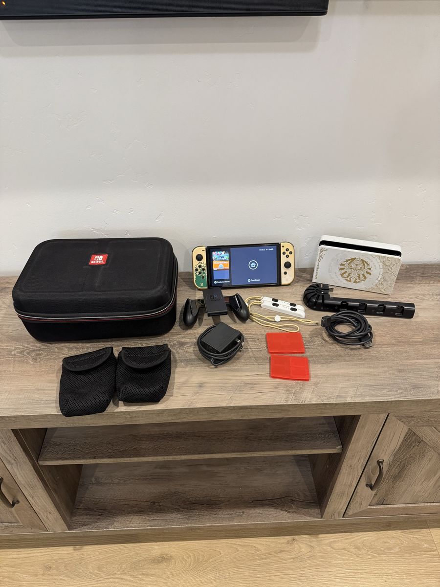 Nintendo Switch OLED - Zelda: Tears of the Kingdom Limited Edition Bundle with Dock, Joy-Cons, Case, and Accessories