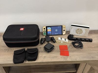 Nintendo Switch OLED - Zelda: Tears of the Kingdom Limited Edition Bundle with Dock, Joy-Cons, Case, and Accessories