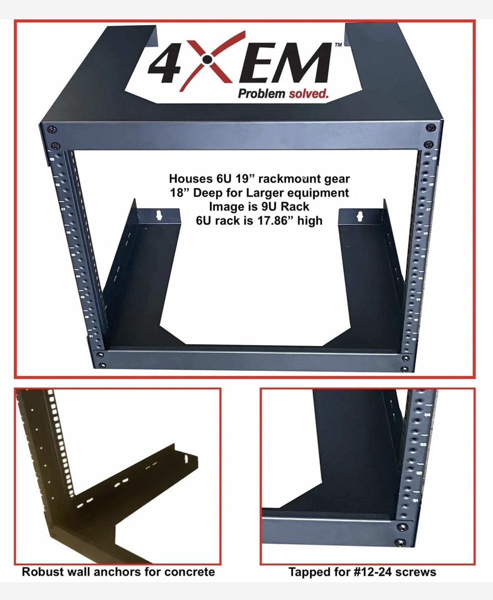 18" Deep Open Wall Mount Bracket