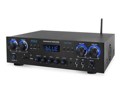 Pyle Home Stereo Receiver with Bluetooth - 4 Channel Amplifier, 800 Watt Max, PDA77BU