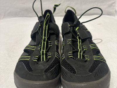 Teva Youth Size 4 Black/Lime Trim Hiking Sandals