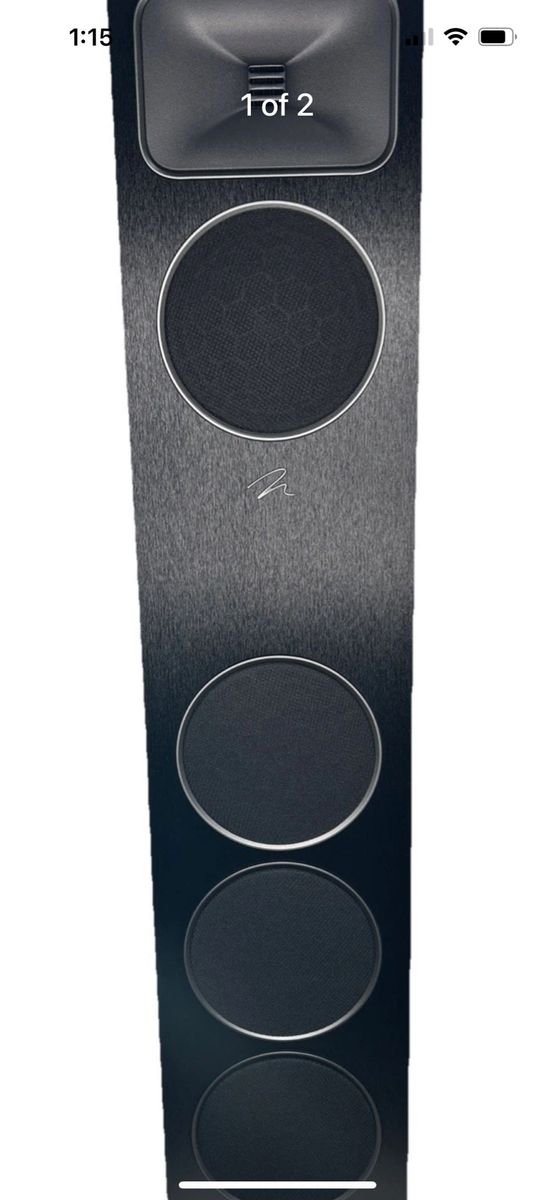 MartinLogan Foundation F1 Floorstanding Speaker (Each) Black (Open box) FF1B