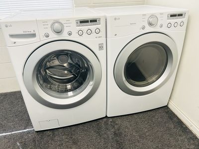 Lg stackable or side by side washer and dryer set
