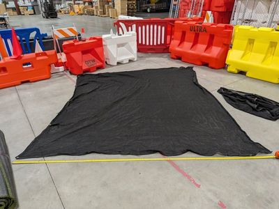 Heavy duty delta impact netting