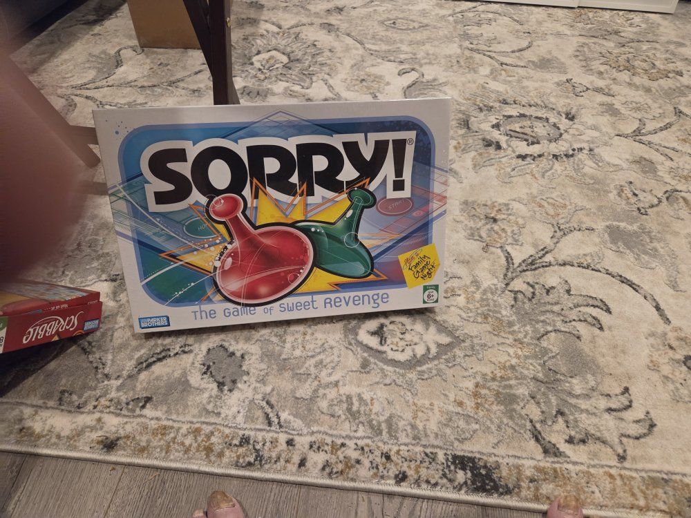Parker Brothers Sorry! Board Game - The Game of Sweet Revenge (Ages 6+)brand new unopened