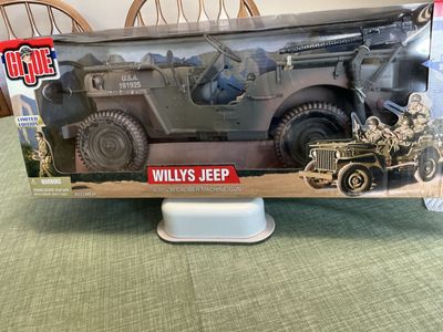 GI Joe Limited Edition Willys Jeep with 30 Caliber Machine Gun In Box