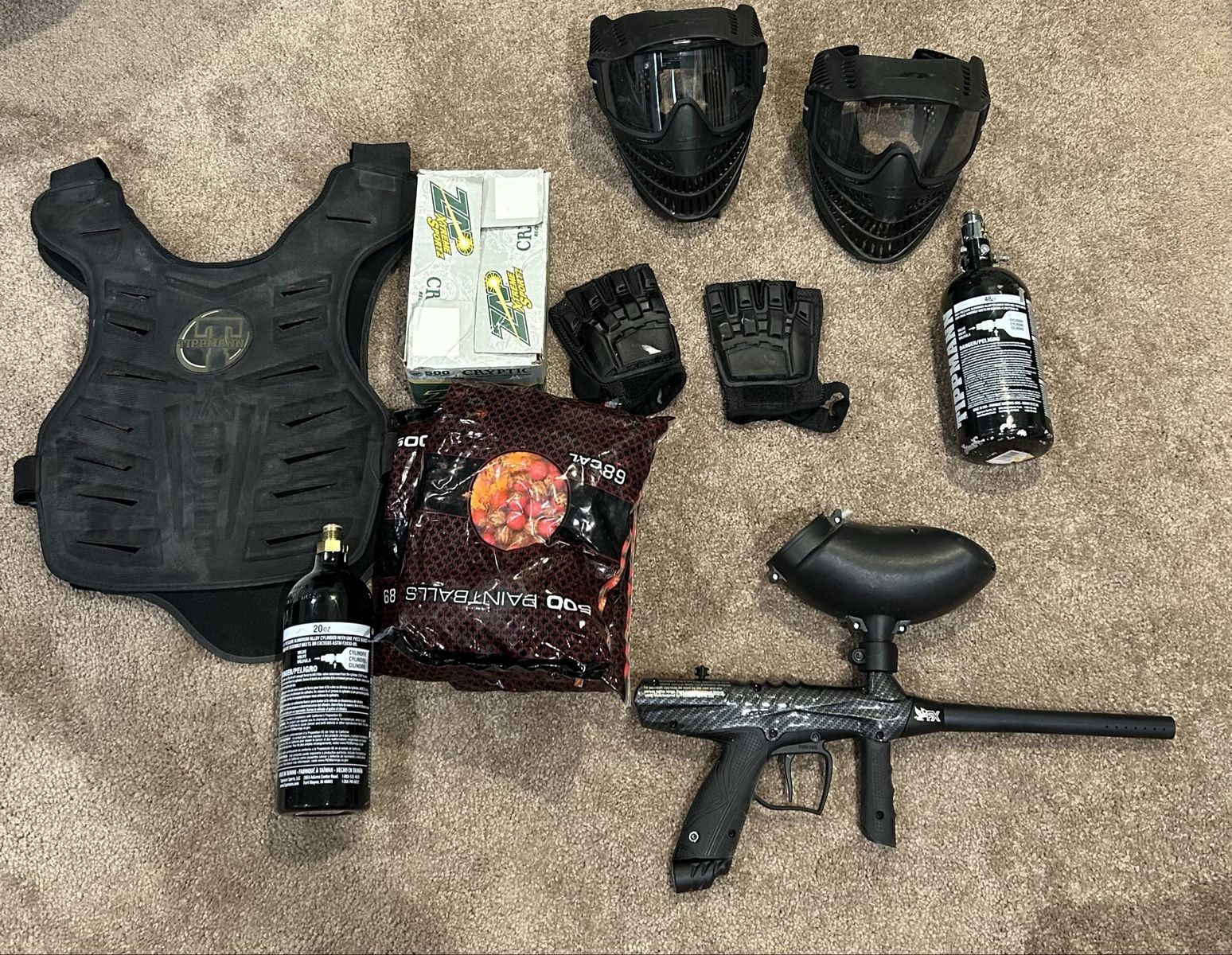 Paintball gear