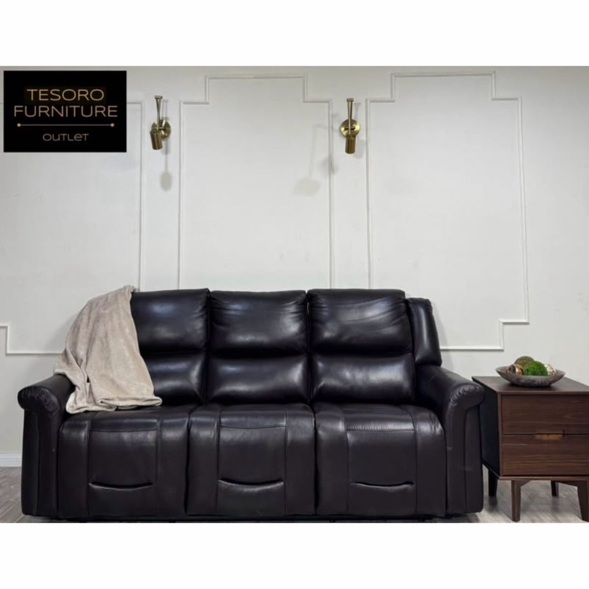ALBA LEATHER RECLINER SOFA WE OFFER DELIVERY