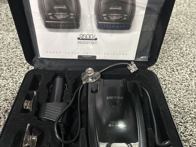 Escort 9500i Radar Laser Detector - Black, GPS, Red OLED Display, w/ Case & Mount