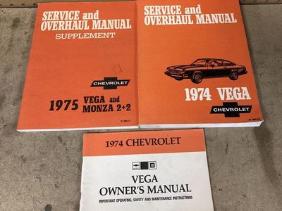 Vega 1974-75 repair manuals