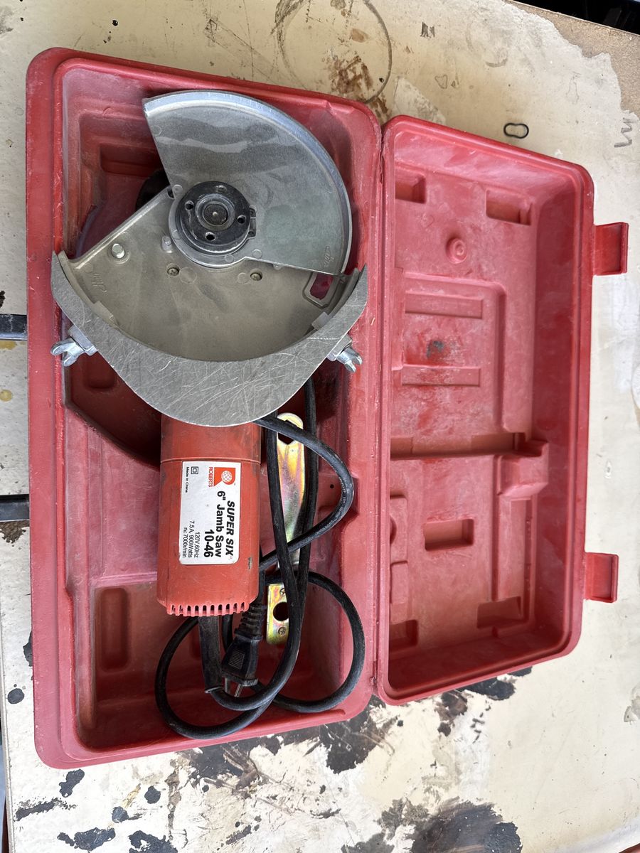 Roberts Super Six 10-46 6" Jamb Saw - 900W, 7000 RPM, 120V Flooring Cutter in Case