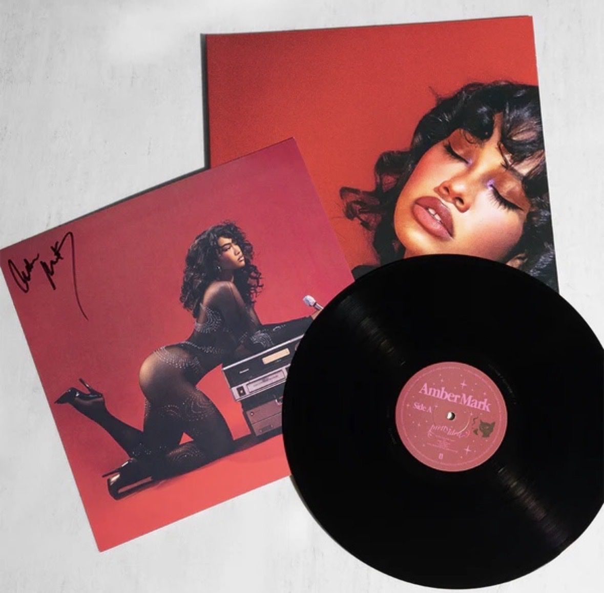 Amber Mark-SIGNED Pretty Idea Vinyl-Black Vinyl LP