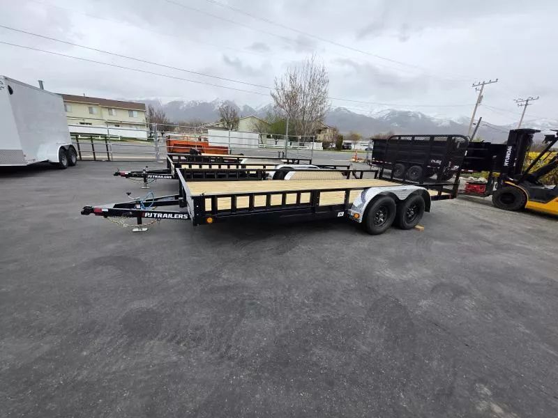 2026 PJ Trailers 7X18 UL with ATV Ramps 7K ATV Utility Trailer