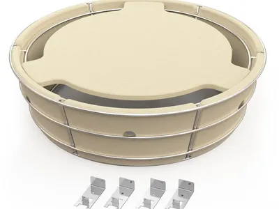 onlyfire Charcoal Ash Basket Heat Deflector for Weber 22” Kettle Grill Smoker