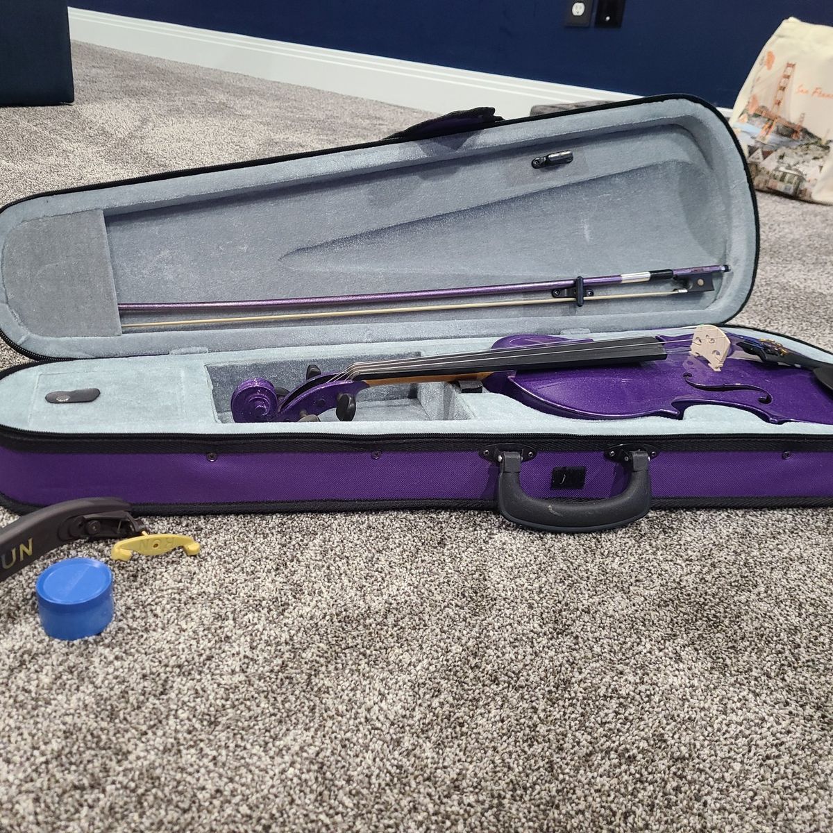 4/4 Purple Cremona Violin w/ Case