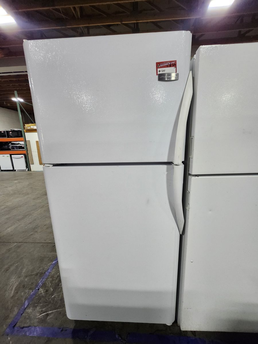 Frigidaire White Top Freezer Refrigerator - Used Appliance for Sale