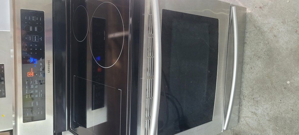 Samsung stainless glass top range induction