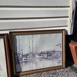 Sailboat Watercolor Print Picture