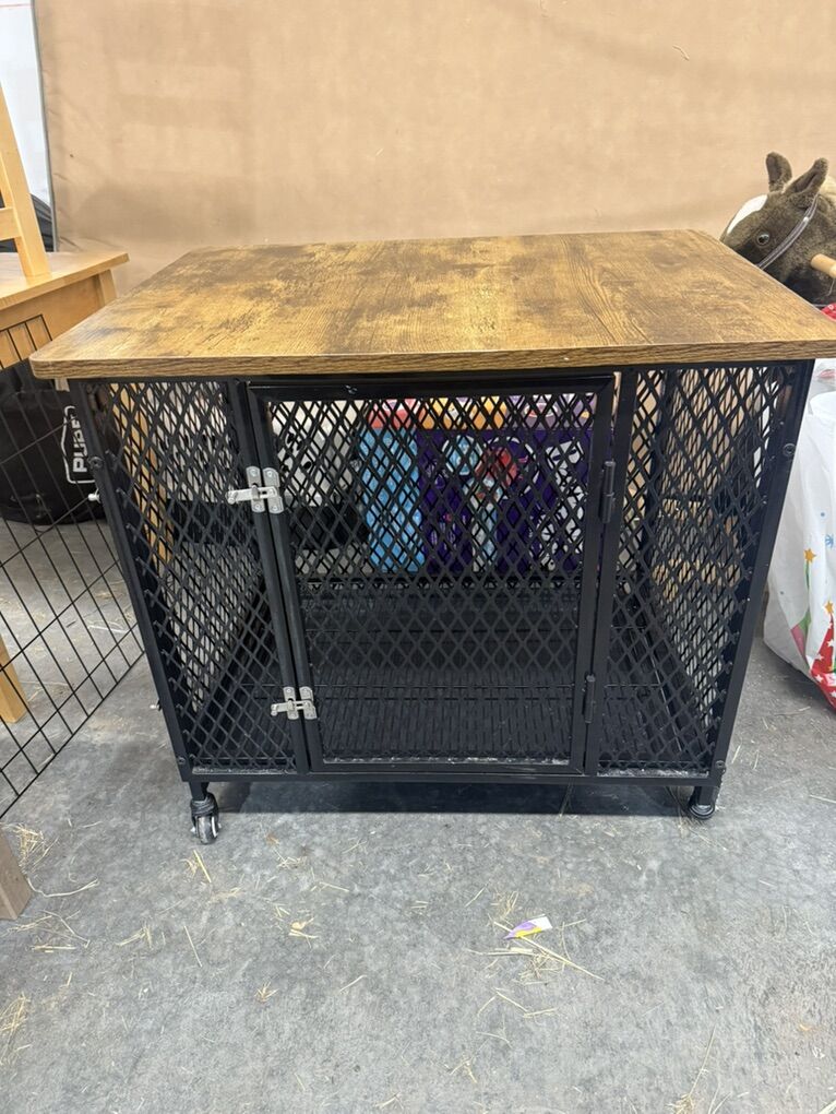 Side End Table Furniture Style Dog Crate