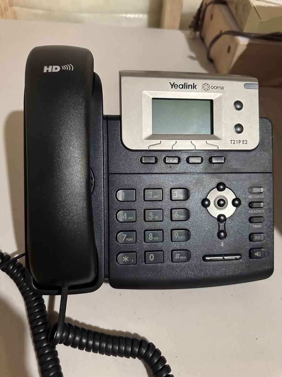 VOIP Phone, Headset and Amplifier Set
