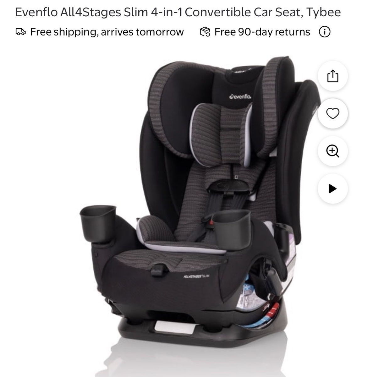 Evenflo All4Stages Slim 4-in-1 Convertible Car Seat - Tybee