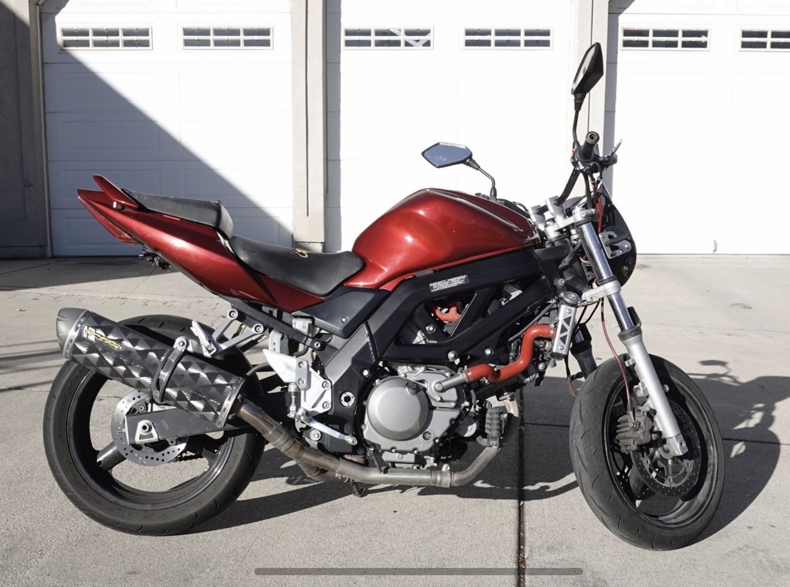 2006 Suzuki SV650 Motorcycle - Red, Excellent Condition, Low Miles