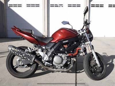 2006 Suzuki SV650 Motorcycle - Red, Excellent Condition, Low Miles