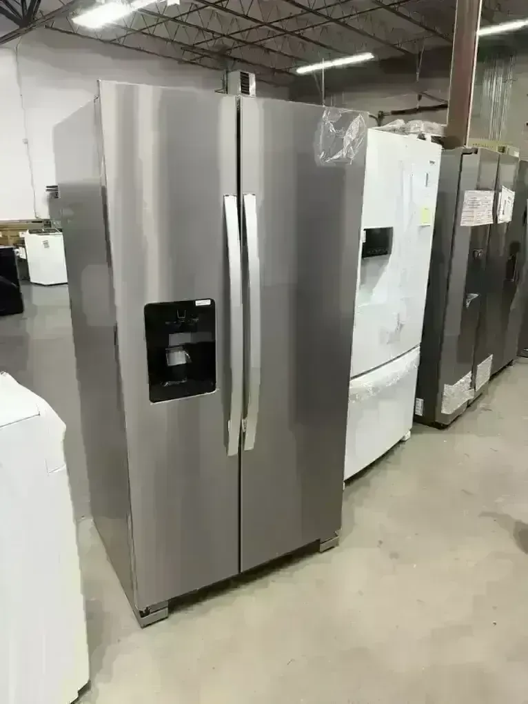 NEW WHIRLPOOL 25 C FT STAINLESS SIDE BY SIDE