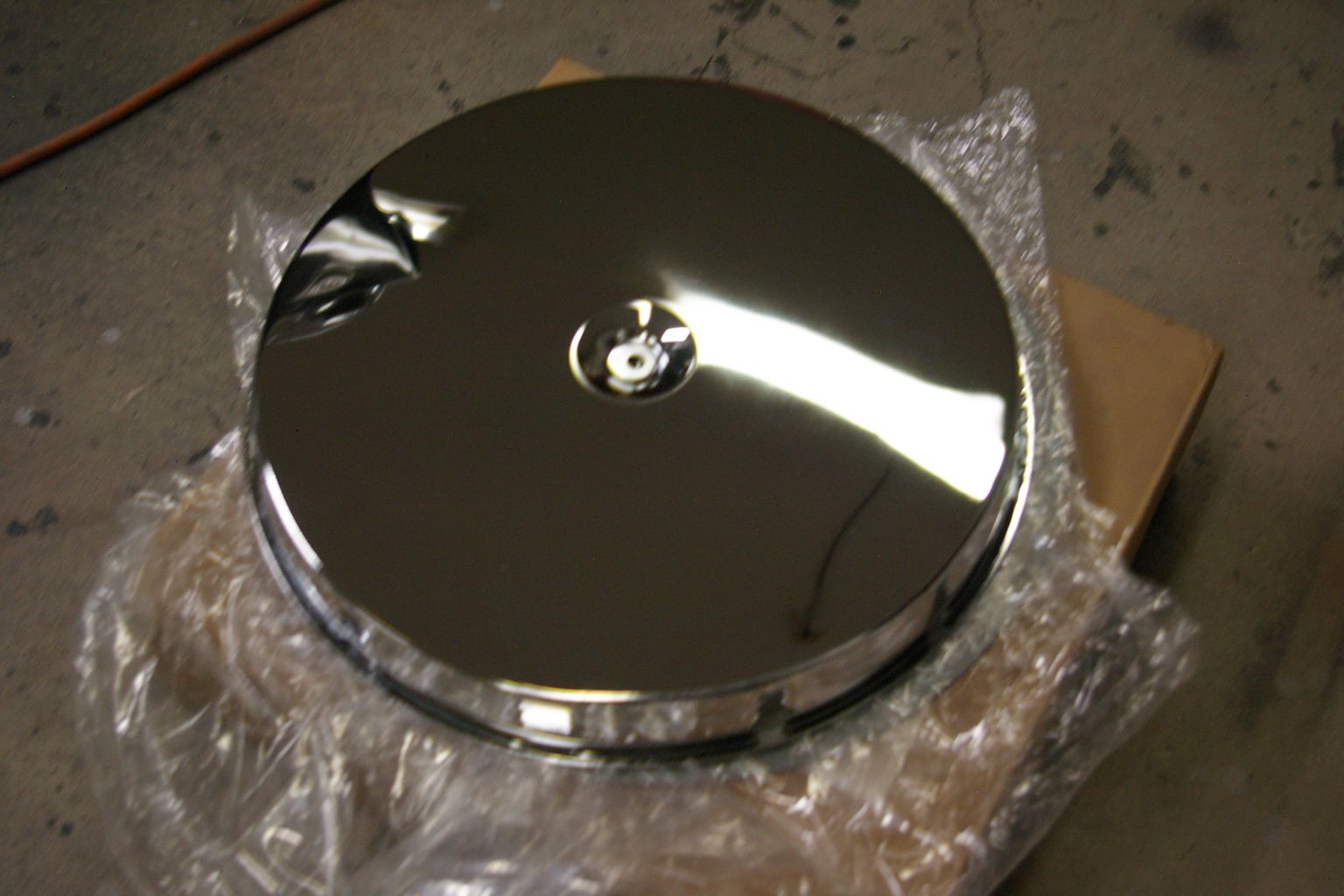 Corvette or GTO louvered 14" chrome top air cleaner NEW