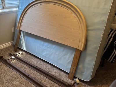 Queen Headboard, Frame and Box Spring