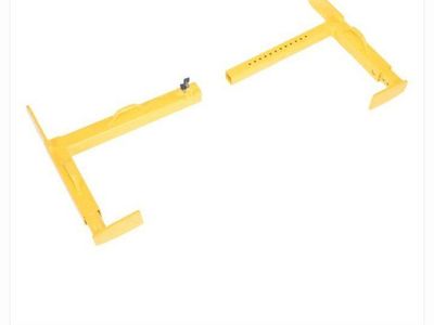 Vestil TWL-2435 Steel Trailer Wheel Lock, 24" x 35", Yellow, For Dual Tires new