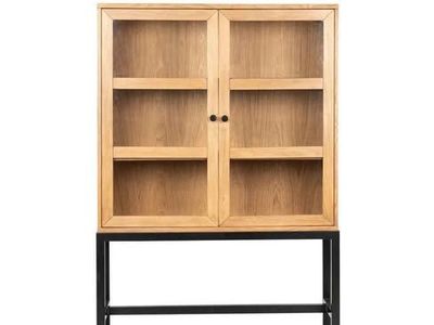 Better Homes & Gardens Ezra China Cabinet, Light Honey Finish