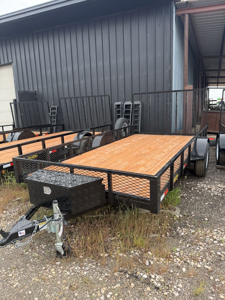 New 7x14 Trailer with Mesh and Tool Box *SALE*
