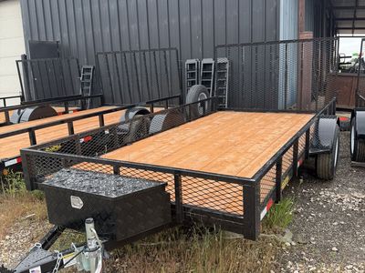New 7x14 Trailer with Mesh and Tool Box *SALE*