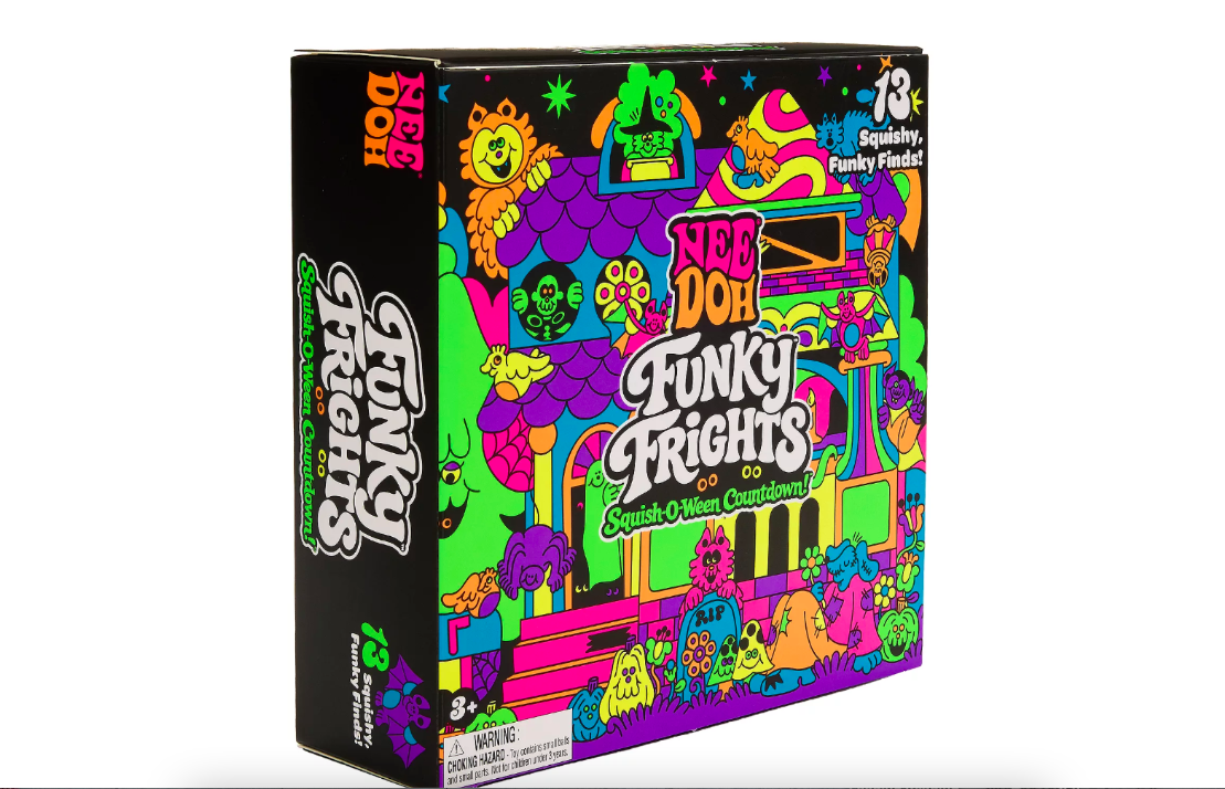 Brand New Unopened NeeDoh Funky Frights Squish-O-Ween Countdown