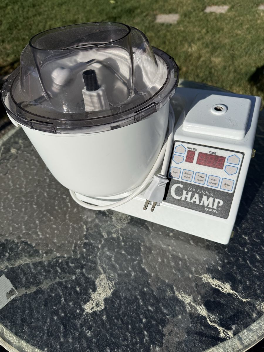 K-TEC The Kitchen Champ Food Processor with Dough Hooks & Whisks - Vintage Kitchen Appliance