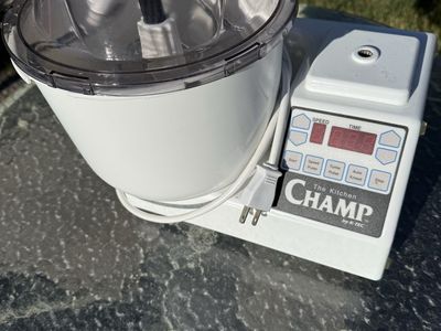K-TEC The Kitchen Champ Food Processor with Dough Hooks & Whisks - Vintage Kitchen Appliance