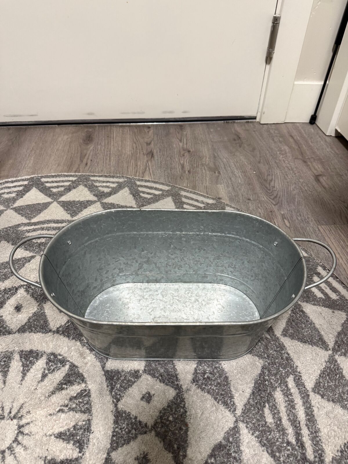 Planter, Oblong, Galvanized