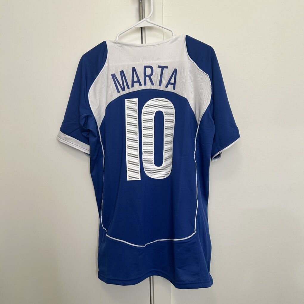 Marta #10 | XL | Brazil 2004-06 Away Jersey
