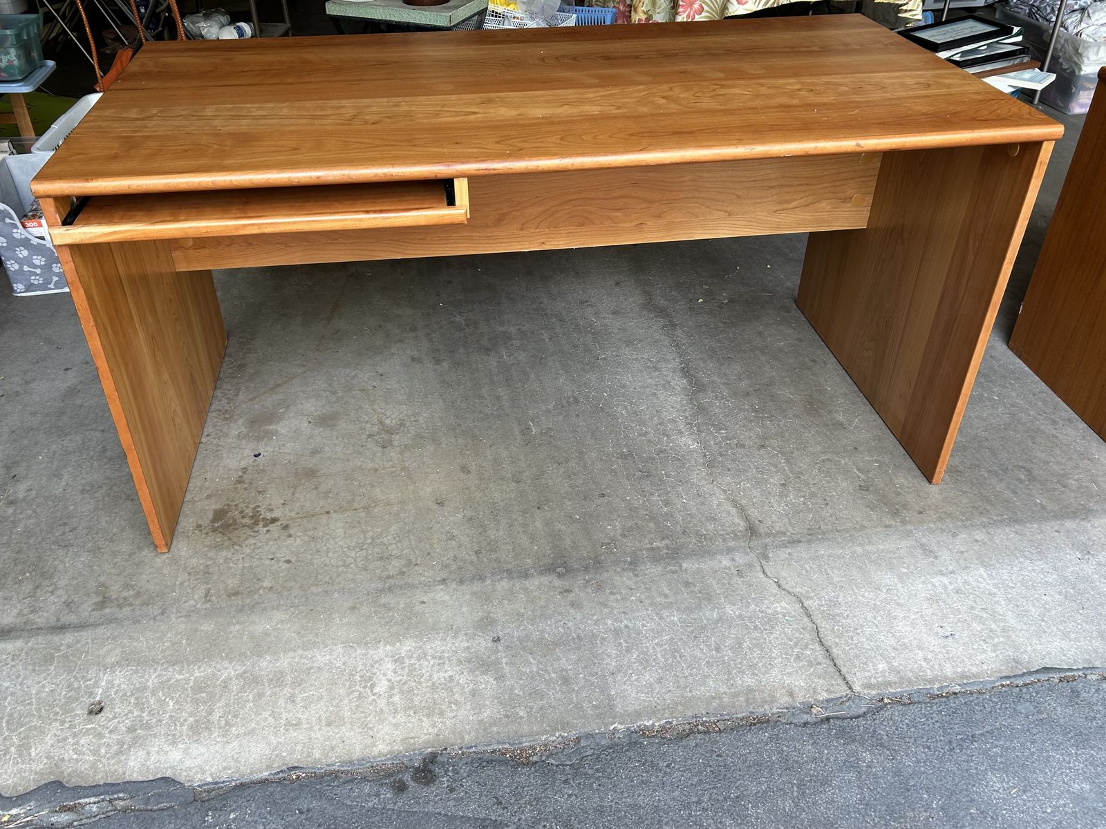 MCM cherry wood desk