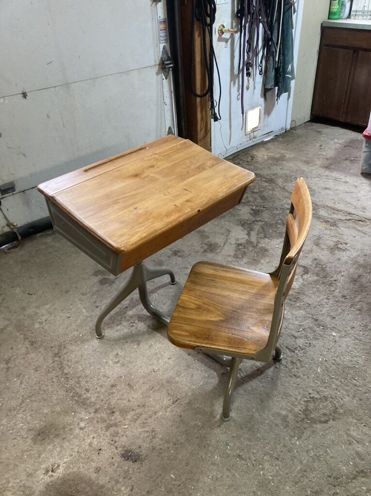 Antique School Desk