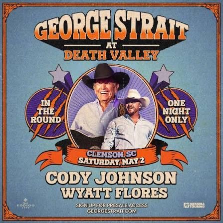 George Strait, Cody Johnson, Wyatt Flores Concert