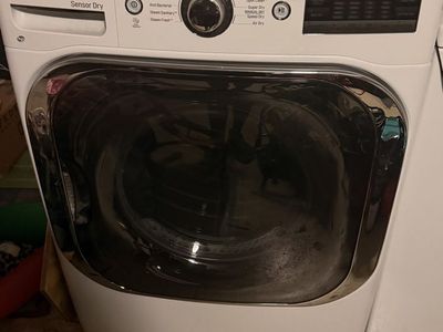 LG TrueSteam Sensor Dry Electric Dryer - White, Front Load
