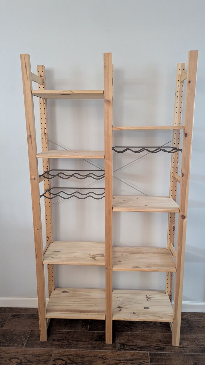 IKEA Solid Wood Wine Shelving Unit