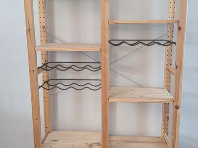 IKEA Solid Wood Wine Shelving Unit