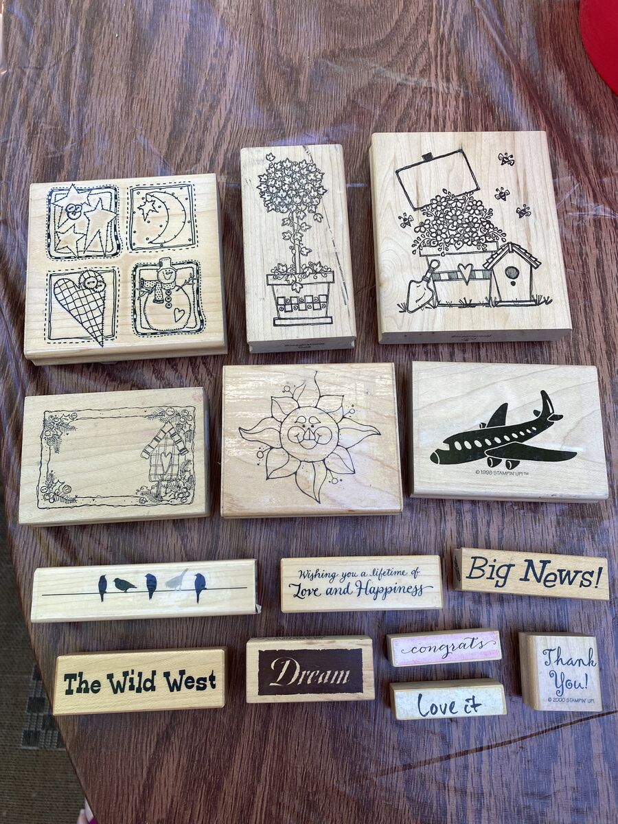 WOODEN RUBBER STAMPS