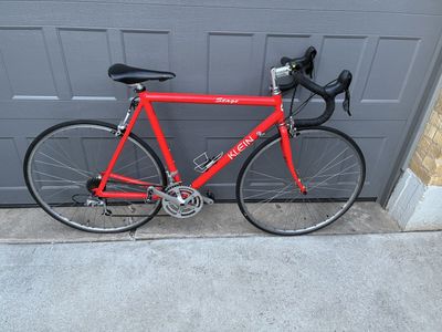 Klein Stage Vintage Red Road Bike with New Shifters